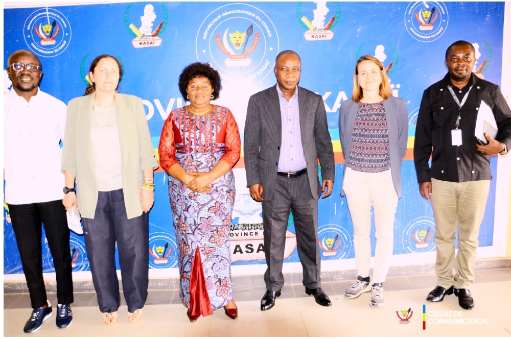 Kasaï : une délégation de l'union européenne et d'Enabel reçue à Tshikapa par le Vice-gouverneur Djoley Bokele