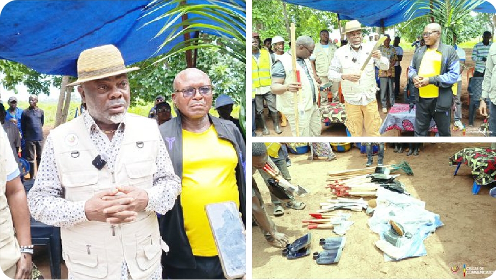 Kasaï : Le Ministre Jacob Pembelongo apporte un appui du gouvernement provincial aux agriculteurs à Tshibemba