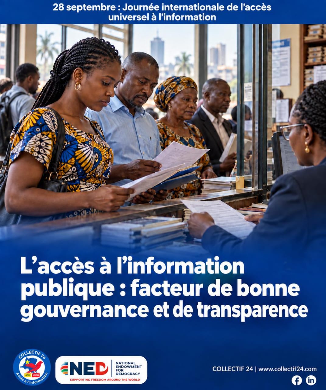 RDC : Le Collectif 24 appelle à l'adoption urgente de la loi sur l'accès à l'information