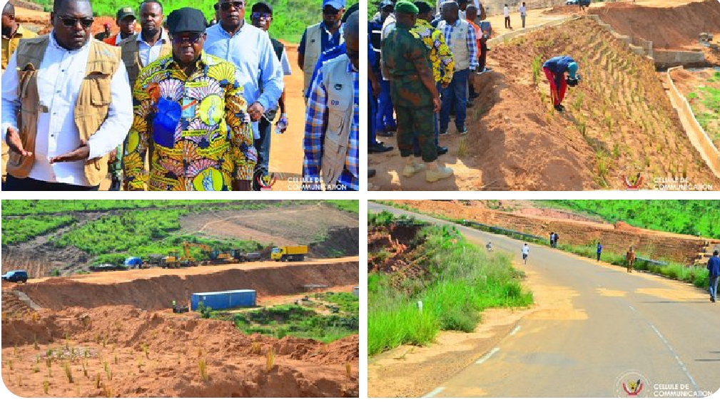 Kasaï : Le Gouverneur Crispin Mukendi et le FONER évaluent les travaux de la RN1 à Bondo