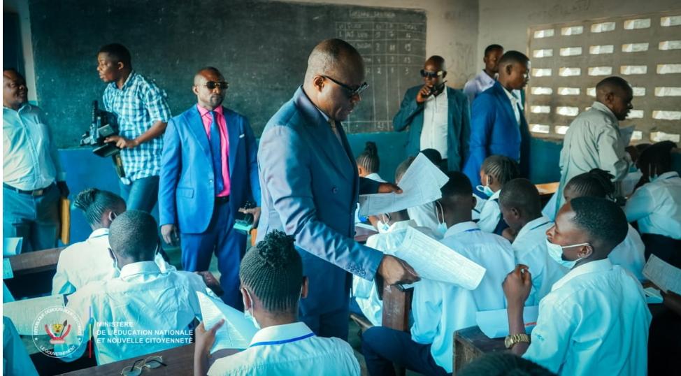 TENASOSP 2026 : Au nom de la Ministre d'État Raïssa Malu, le vice ministre Théodore Kazadi supervise les épreuves au Kasaï Oriental