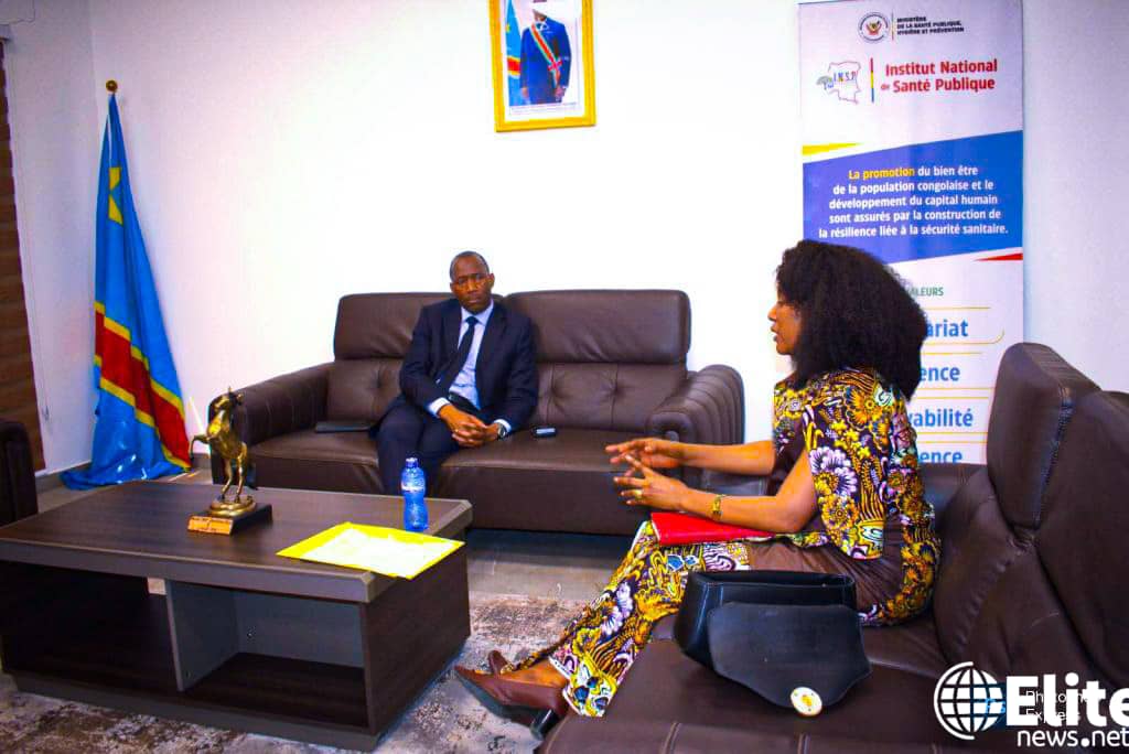 En mission de service à Kinshasa, la Ministre de la santé Odette Kama plaide chez DG de l'INSP pour l'amélioration des conditions socio-professionnelles du personnel de la Santé au Kasaï