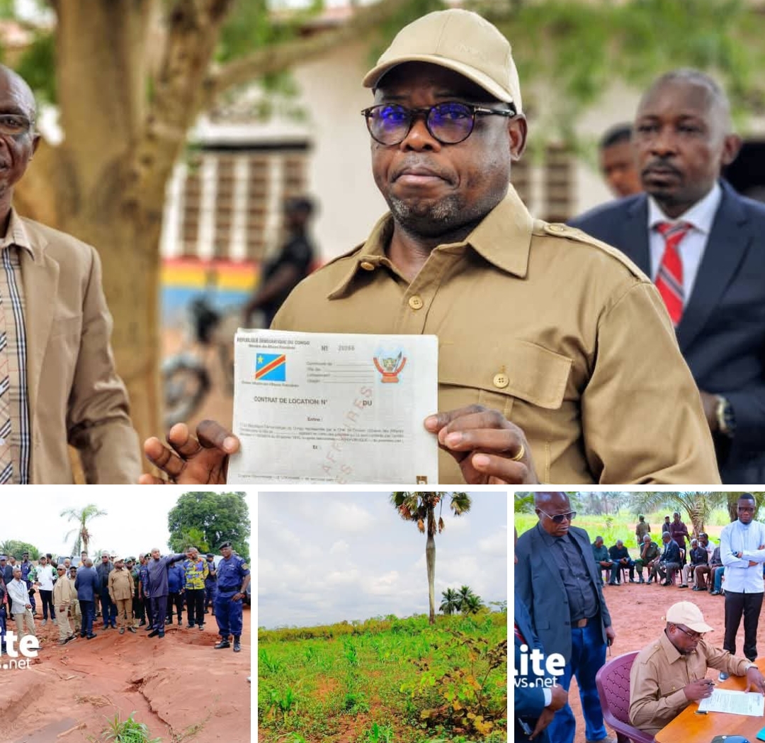 Kasaï : Le Gouverneur Crispin Mukendi lance l'opération de création d'un lotissement des terres à Shamusanda et Kamanyonga
