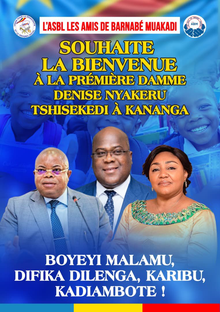 Kasaï-Central : les Amis de Barnabé Muakadi mobilisent la population de Kananga pour un accueil chaleureux à Denise Nyakeru Tshisekedi