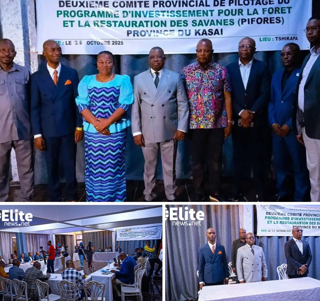 Kasaï : Lancement des travaux de la réunion du comité provincial de pilotage du programme d'investissement pour la forêt et la restauration des savanes (PIFORES) à Tshikapa