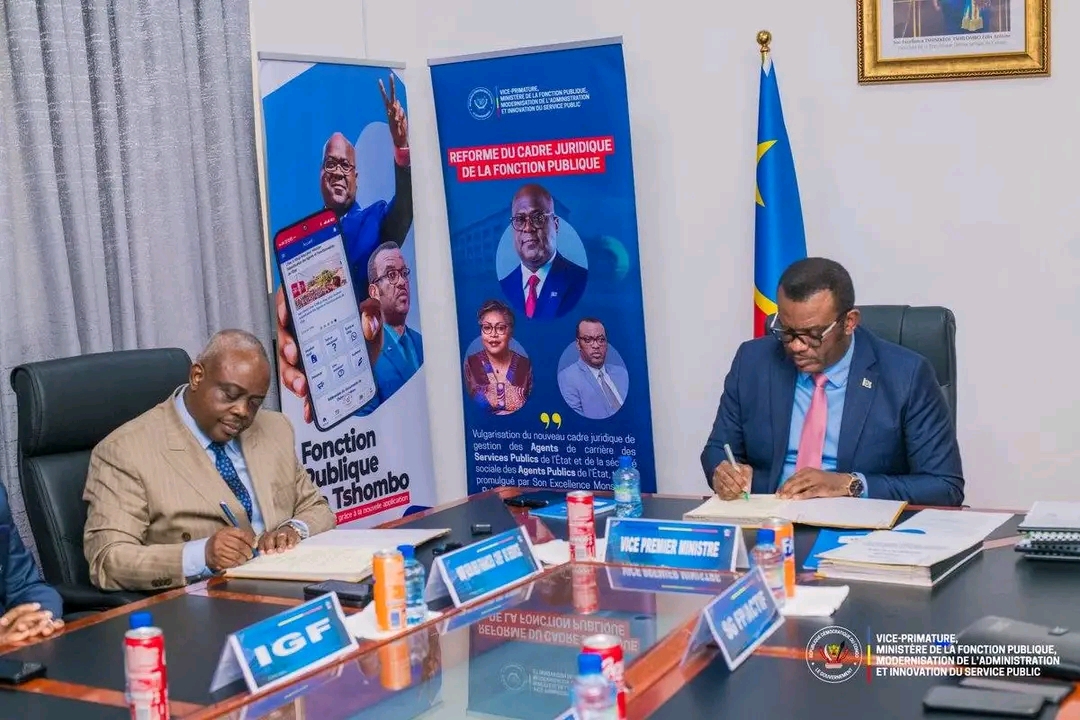 RDC : Signature des Cadres et Structures Organiques de l’Administration de l'IGF