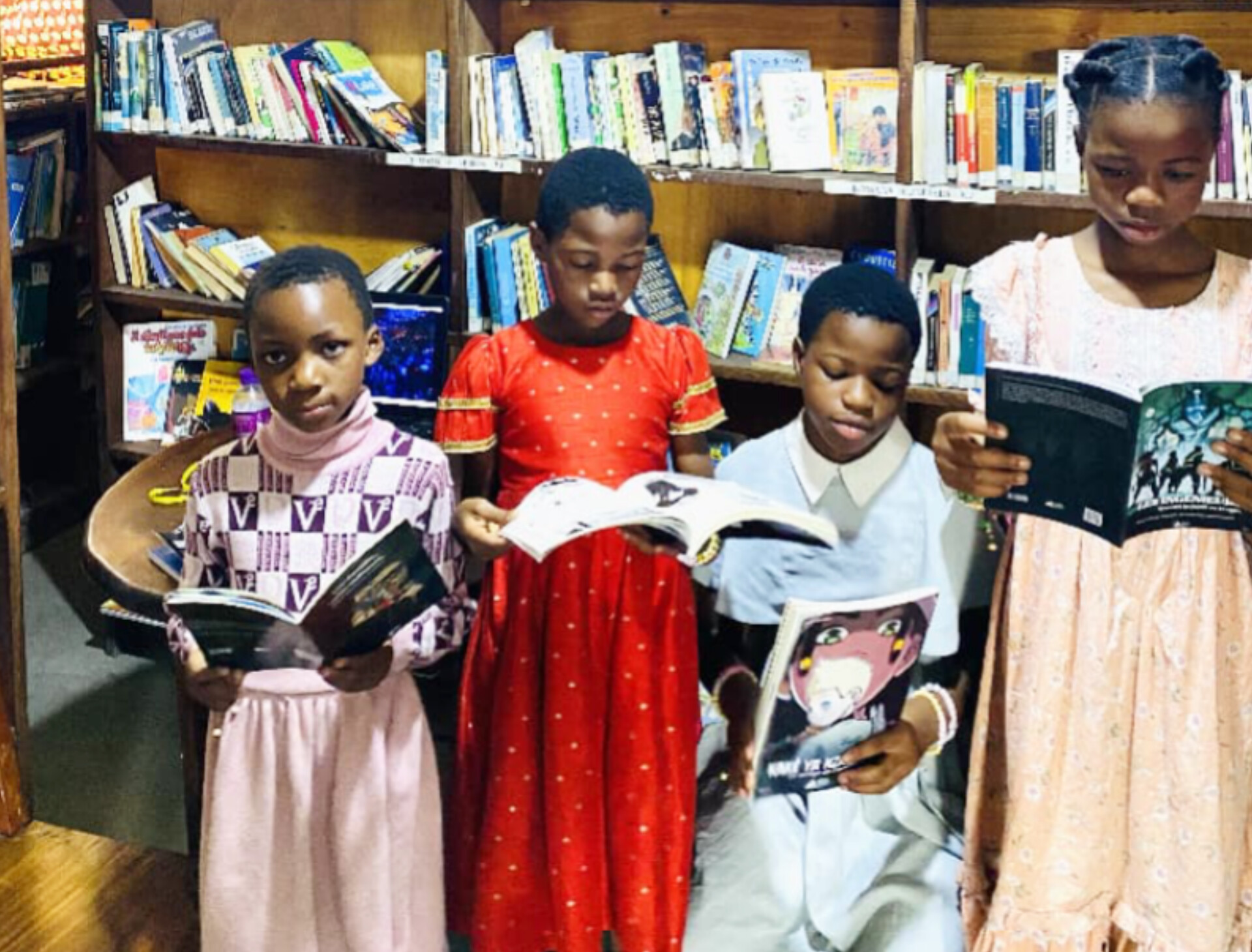 RDC – Goma : éloigner les enfants des écrans pendant les vacances, le pari de Readers with Grâce et des Éditions Fleuve de l’Intrigue
