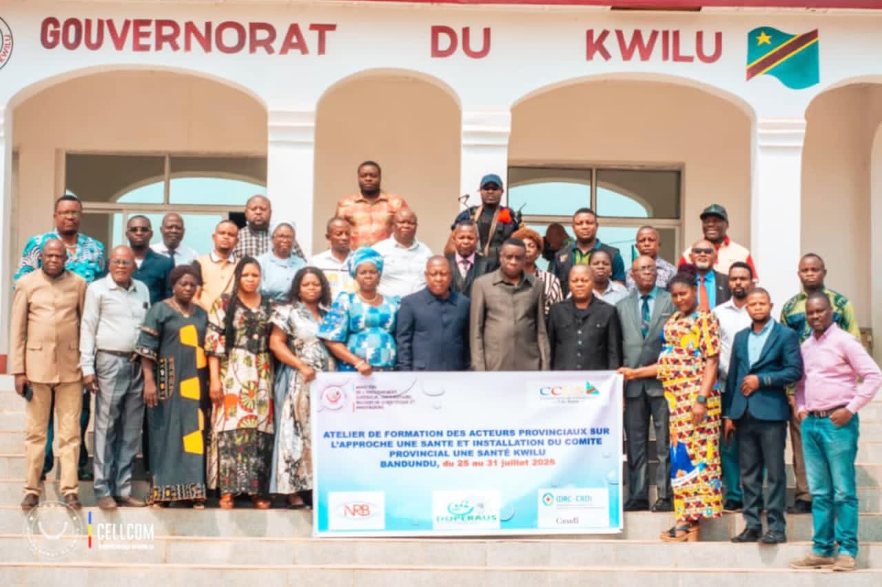 Kwilu : le Comité provincial « Une Santé » officiellement installé pour renforcer la riposte aux urgences sanitaires