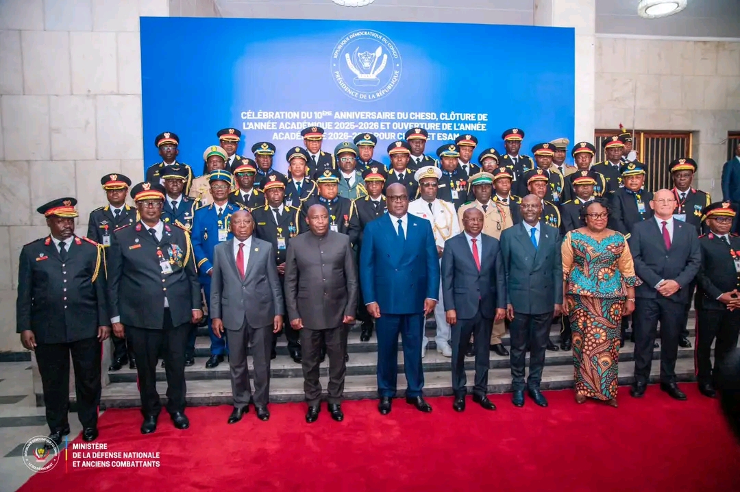 RDC : Félix Tshisekedi préside les 10 ans du CHESD et l’ouverture de l’année académique 2026-2027