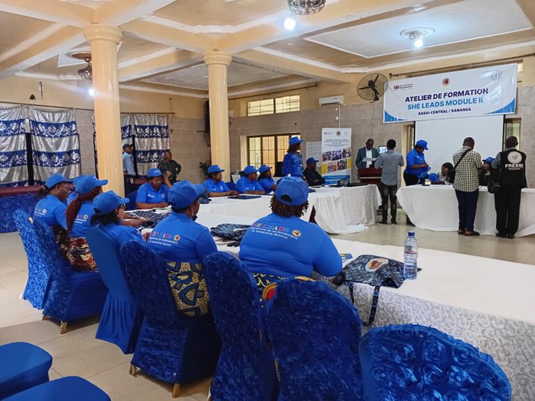 Kasaï-Central : clôture de module 2 du programme She-Leads, un levier pour le leadership féminin  à Kananga