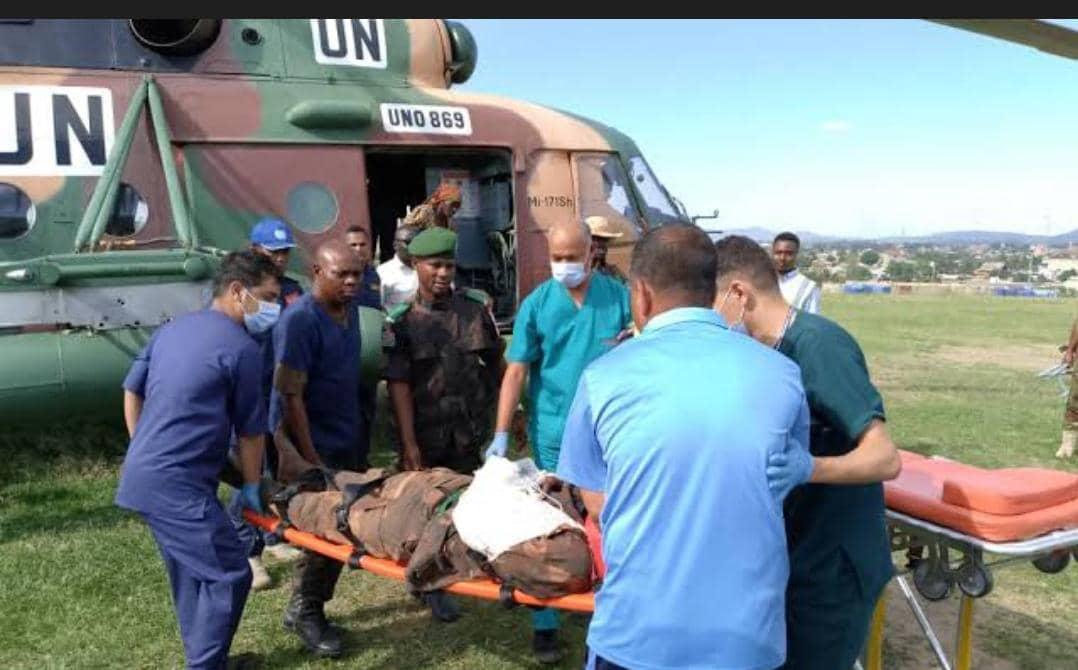 Ituri : 9 militaires FARDC blessés au front à Fataki évacués par la MONUSCO vers Bunia