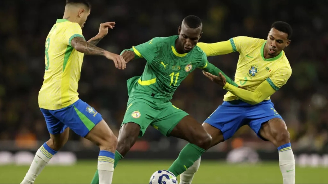 Football : le Sénégal s'incline logiquement face au Brésil en match amical