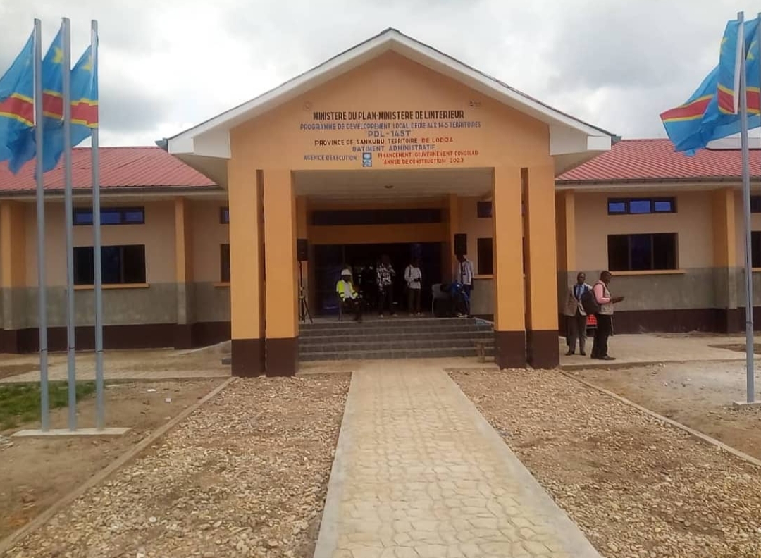 PDL-145T au Sankuru : le bâtiment administratif du territoire de Lodja inauguré