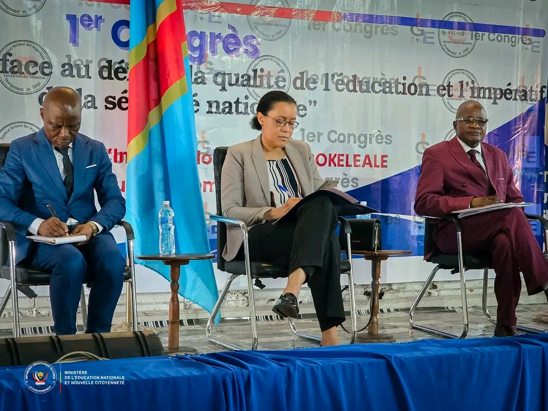 RDC : le Premier Congrès du SYNIECO sur la Qualité de l’Éducation ouvert à Kinshasa