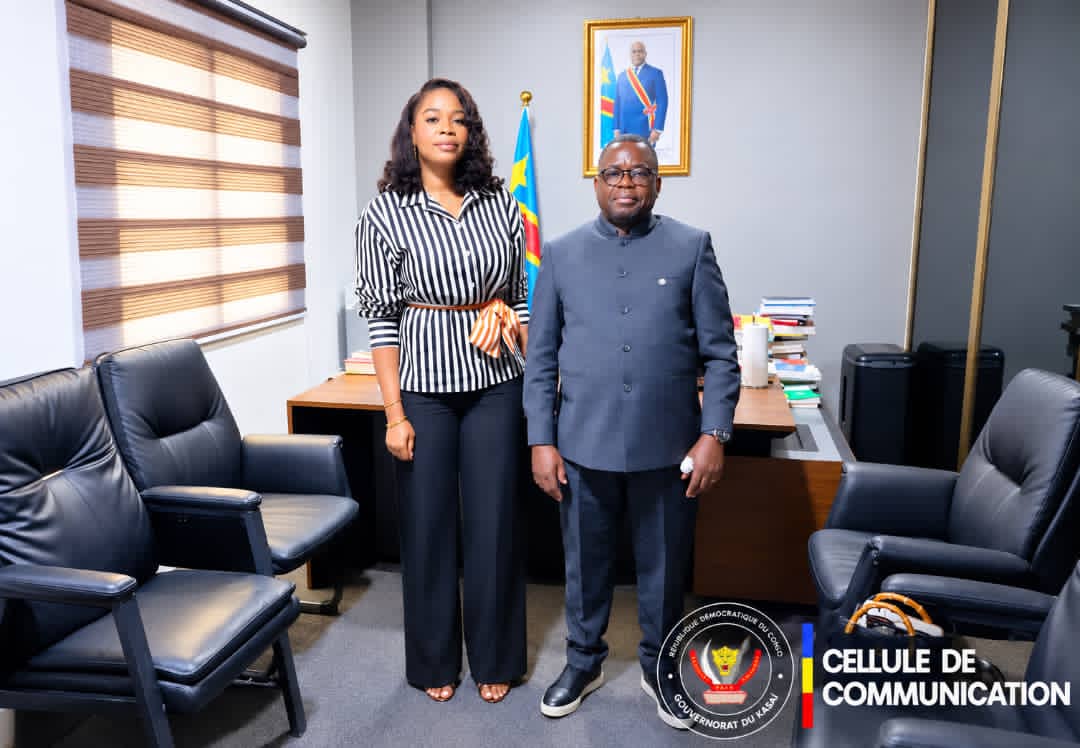 Kasaï : le Gouverneur Crispin Mukendi reçoit la princesse Kyky Kiena Mbwek du royaume Kuba à Kinshasa