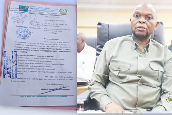 Kasaï-Central : le député Pierre Sosthene Kambidi propose un édit pour nourrir les élèves et booster l'école