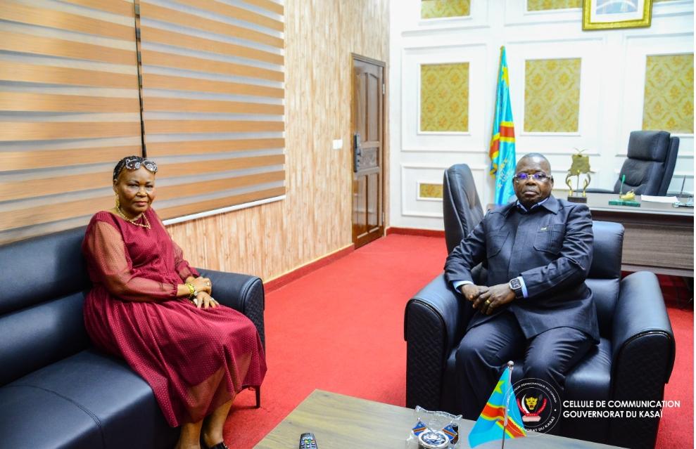 Kasaï : Le Gouverneur Crispin Mukendi et Madame Denise Muluka discutent autour des projets de développement provincial