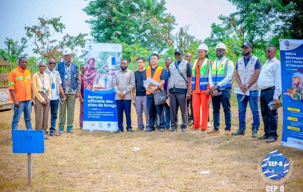 Kwilu : neuf sites de forage remis à Bandundu et Mangai pour accélérer l’accès à l’eau potable