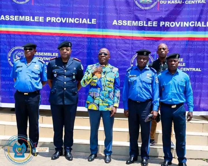 Kasaï-Central : une délégation de l'inspection générale de la PNC en mission officielle à Kananga