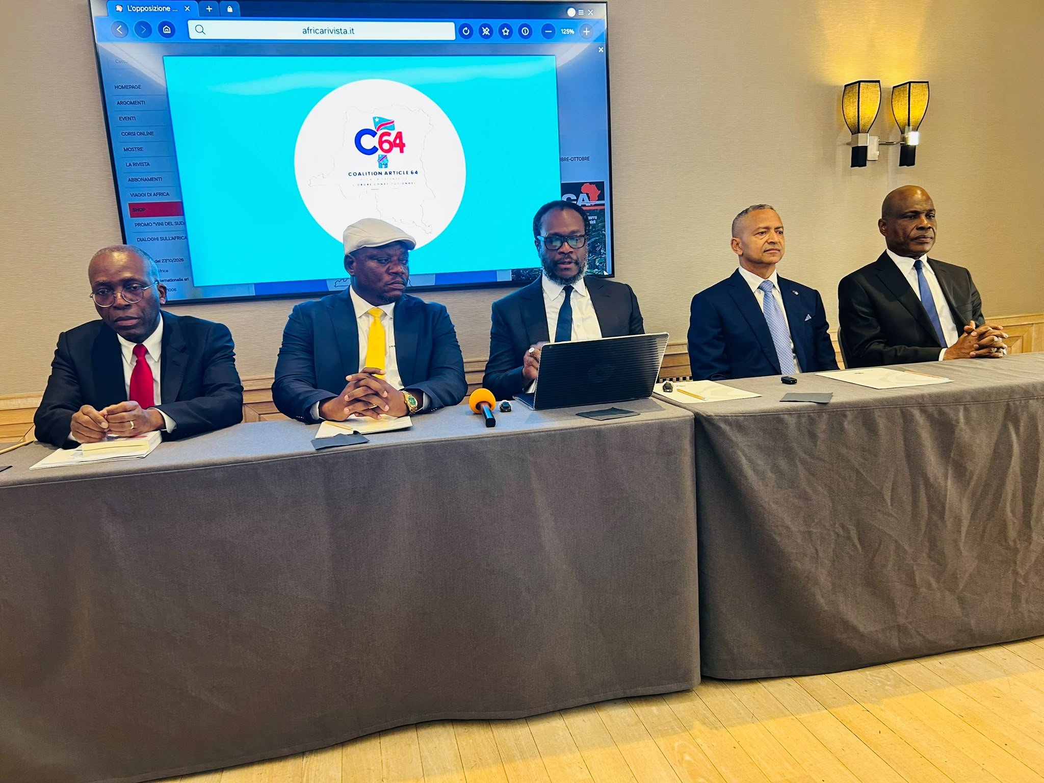 RDC : la C64 rejette tout changement de Constitution et lance une initiative de dialogue avec Tshisekedi et Kabila