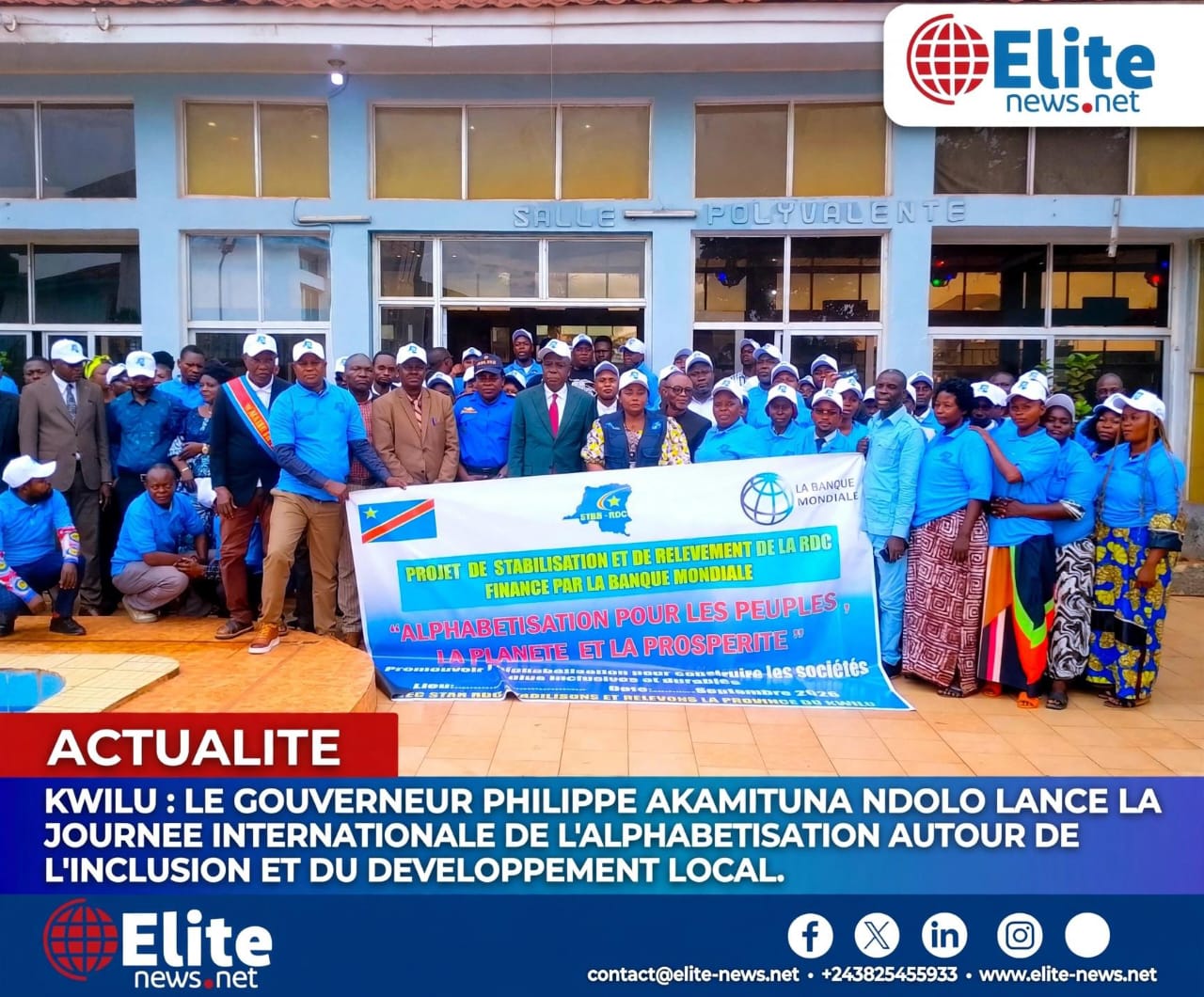 Kwilu : le projet STAR-RDC place l’alphabétisation au cœur de l’inclusion et du développement local