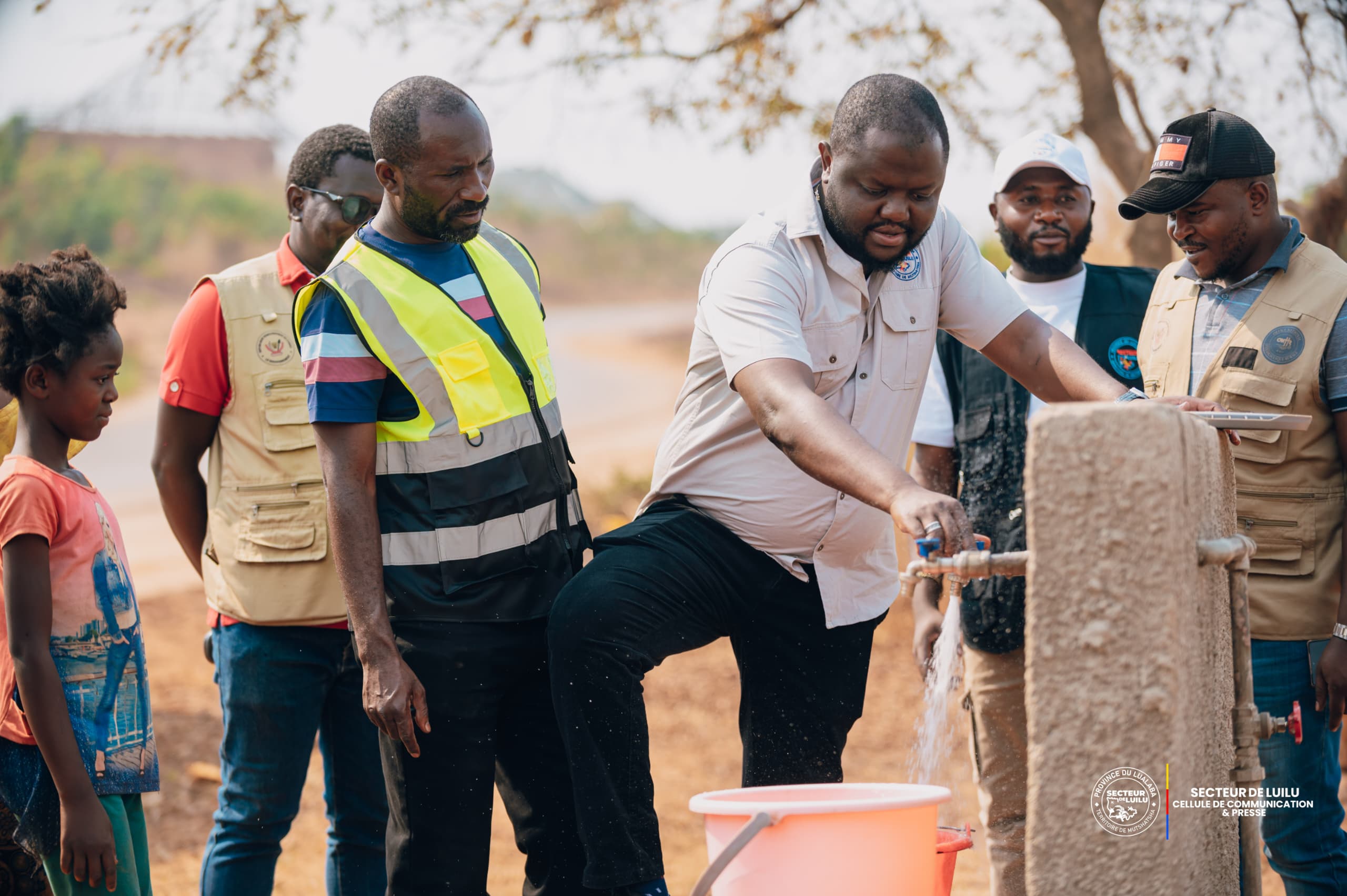 Secteur de Luilu : l’eau potable coule enfin à Lualaba-Mupanja, un ouf de soulagement dans le quotidien des habitants