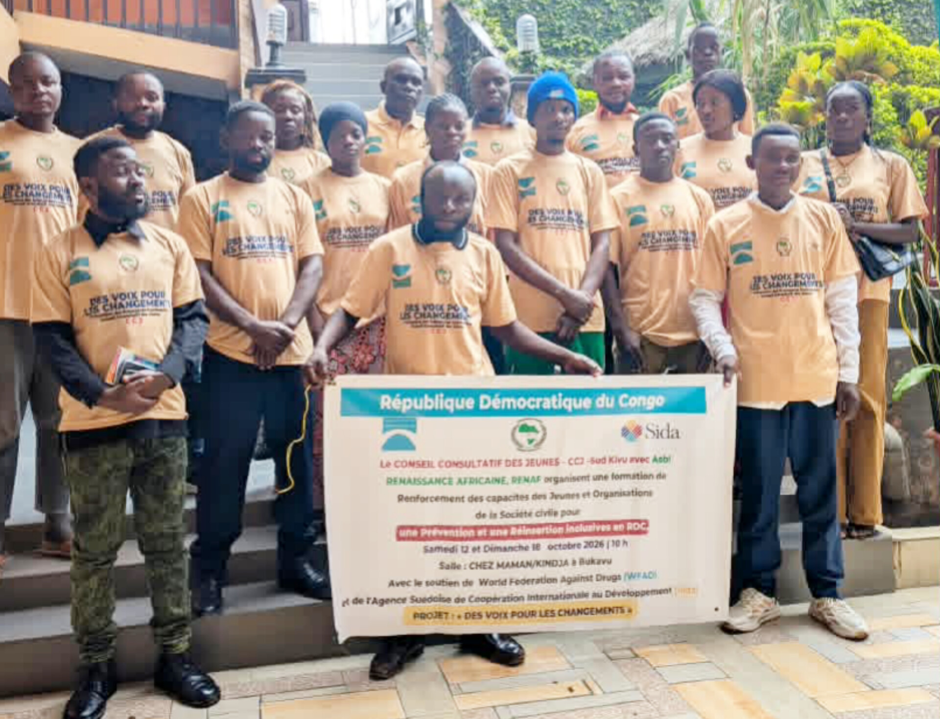 Bukavu : 30 jeunes renforcent leurs compétences de vie pour prévenir les risques liés aux drogues