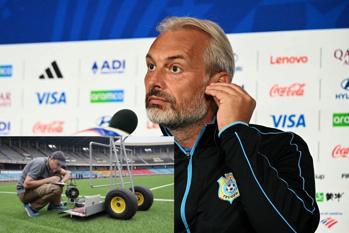 Pelouse du stade des Martyrs : Sébastien Desabre plaide pour un terrain digne des Léopards