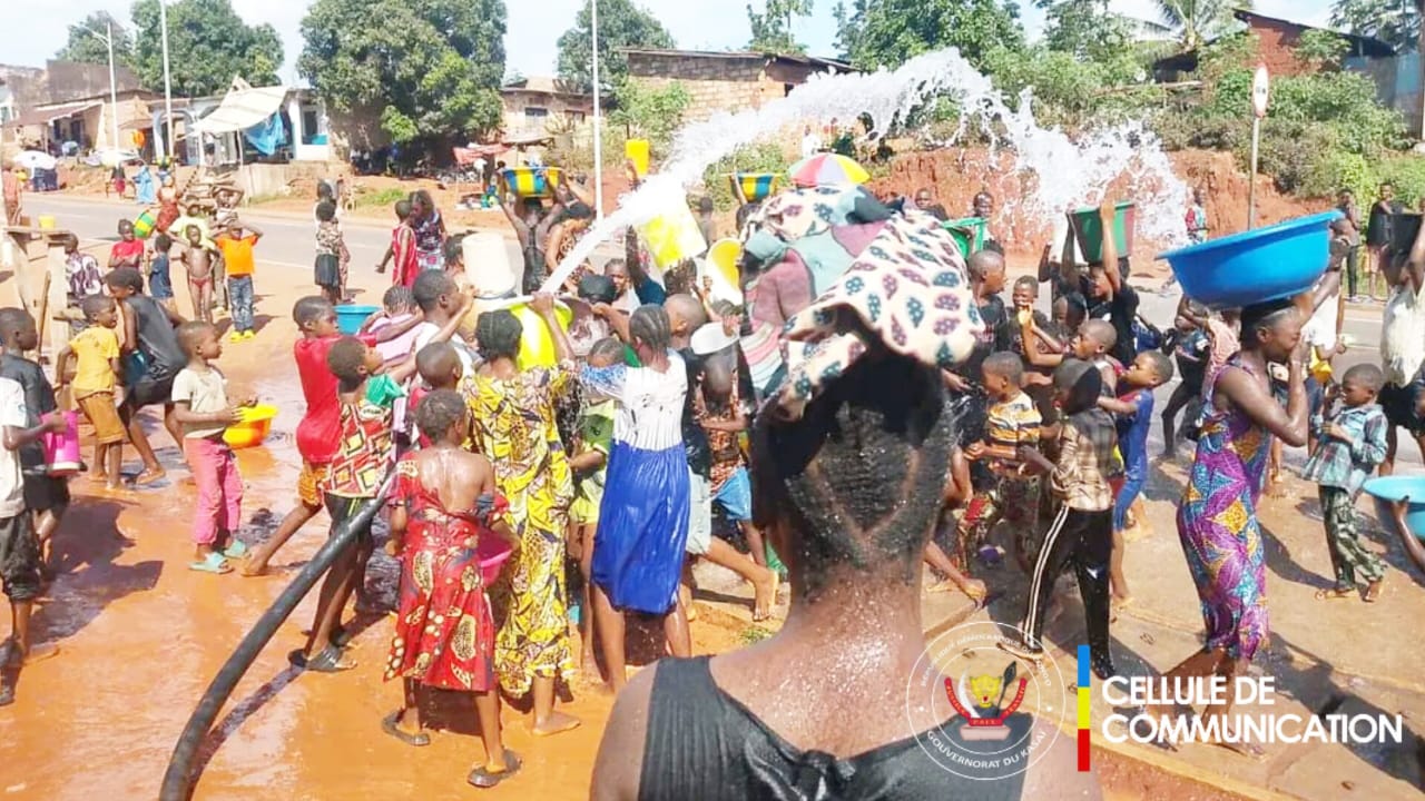 Kasaï : Un essai technique prometteur de l'eau de la RIGIDESO dans la colline de Kele à Tshikapa