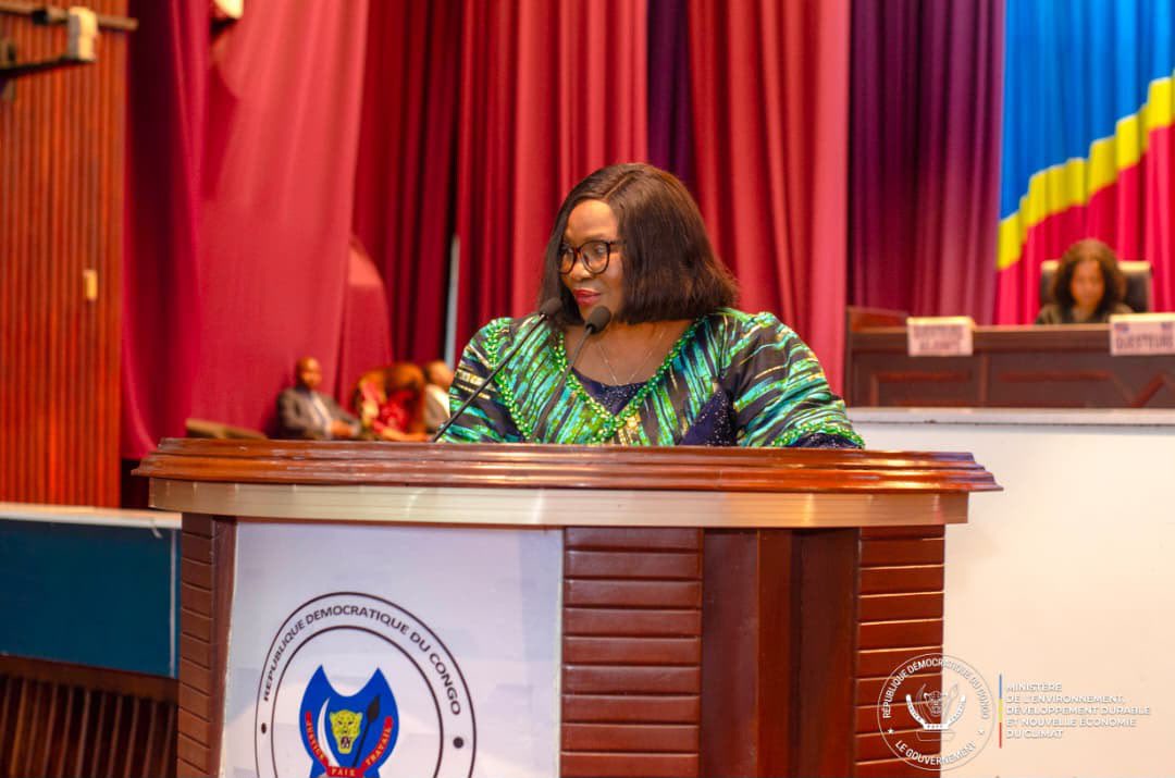 RDC : la Ministre Marie Nyange Ndambo présente le projet de loi sur le marché du carbone devant la représentation nationale