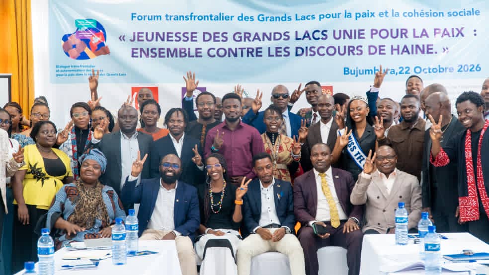 Région des Grands Lacs : Unie pour la paix, la jeunesse RDC-Burundi s'engage contre les discours de haine, la désinformation et la manipulation