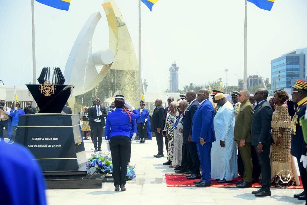 Afrique : le président Félix Tshisekedi participe aux festivités de l’indépendance du Gabon