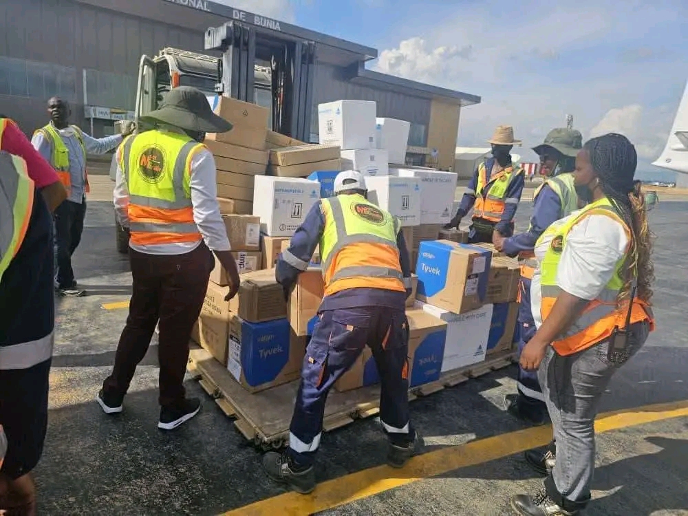 Bunia : la MONUSCO renforce la riposte sanitaire avec 6 tonnes d’équipements médicaux
