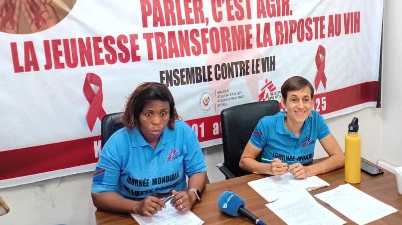 RDC : 15 000 jeunes de moins de 25 ans atteints du VIH/sida en 2024 selon MSF