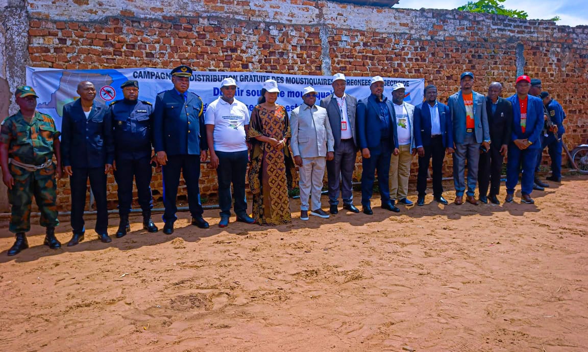 Kasaï : la Ministre Odette Kama salue le lancement de la distribution gratuite des moustiquaires imprégnées contre la malaria