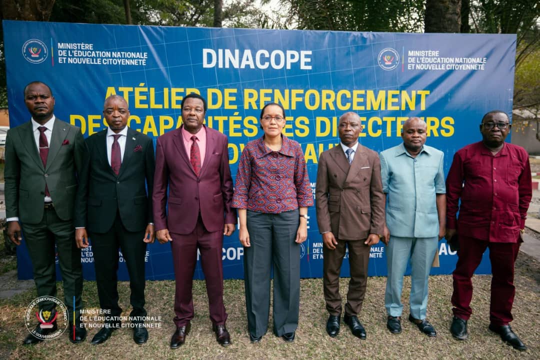 RDC : Raïssa Malu renforce les capacités des directeurs provinciaux de la DINACOPE pour fiabiliser la gestion des enseignants