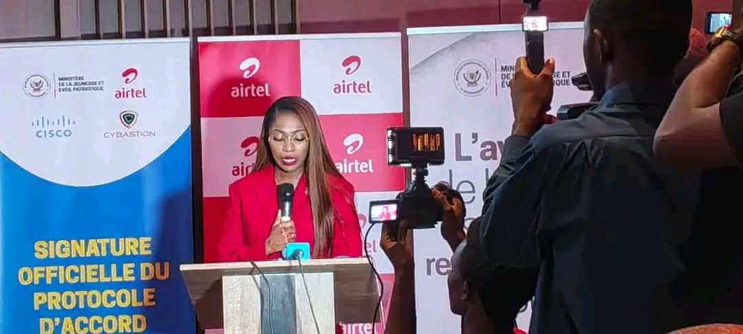 RDC : Le Ministère de la jeunesse signe un partenariat stratégique avec Airtel  pour former 250.000 jeunes Congolais aux technologies numériques