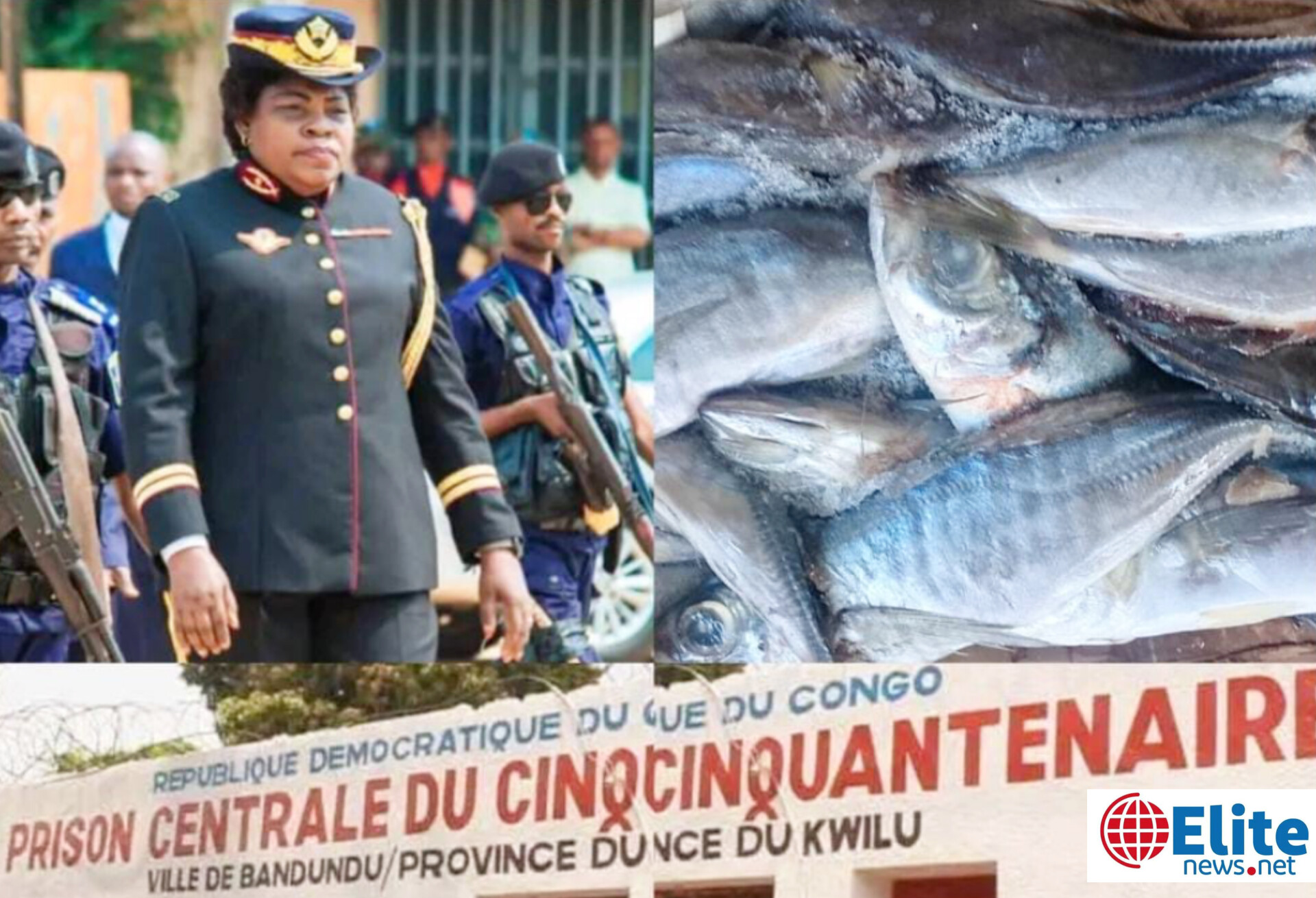 Kwilu : la générale Angel Yangbonga Kazomba apporte des vivres aux détenus de la prison centrale de Bandundu
