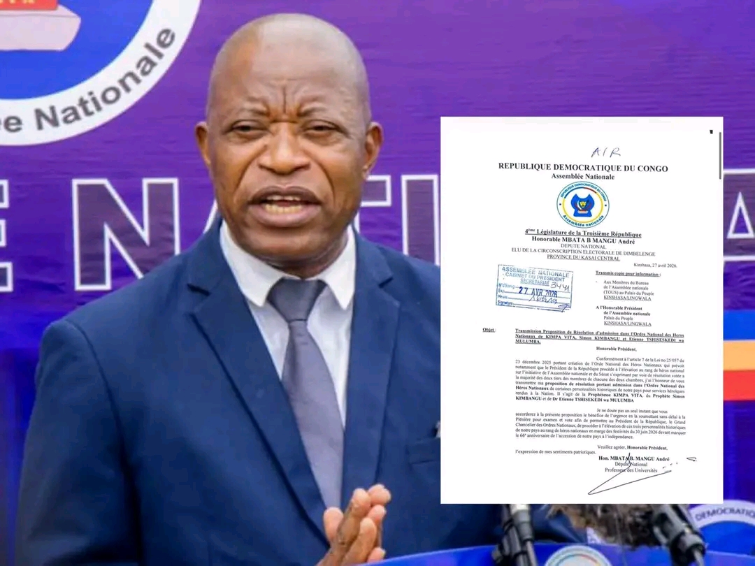 RDC : André Mbata propose l’élévation d’Étienne Tshisekedi au rang de héros national avant le 30 juin