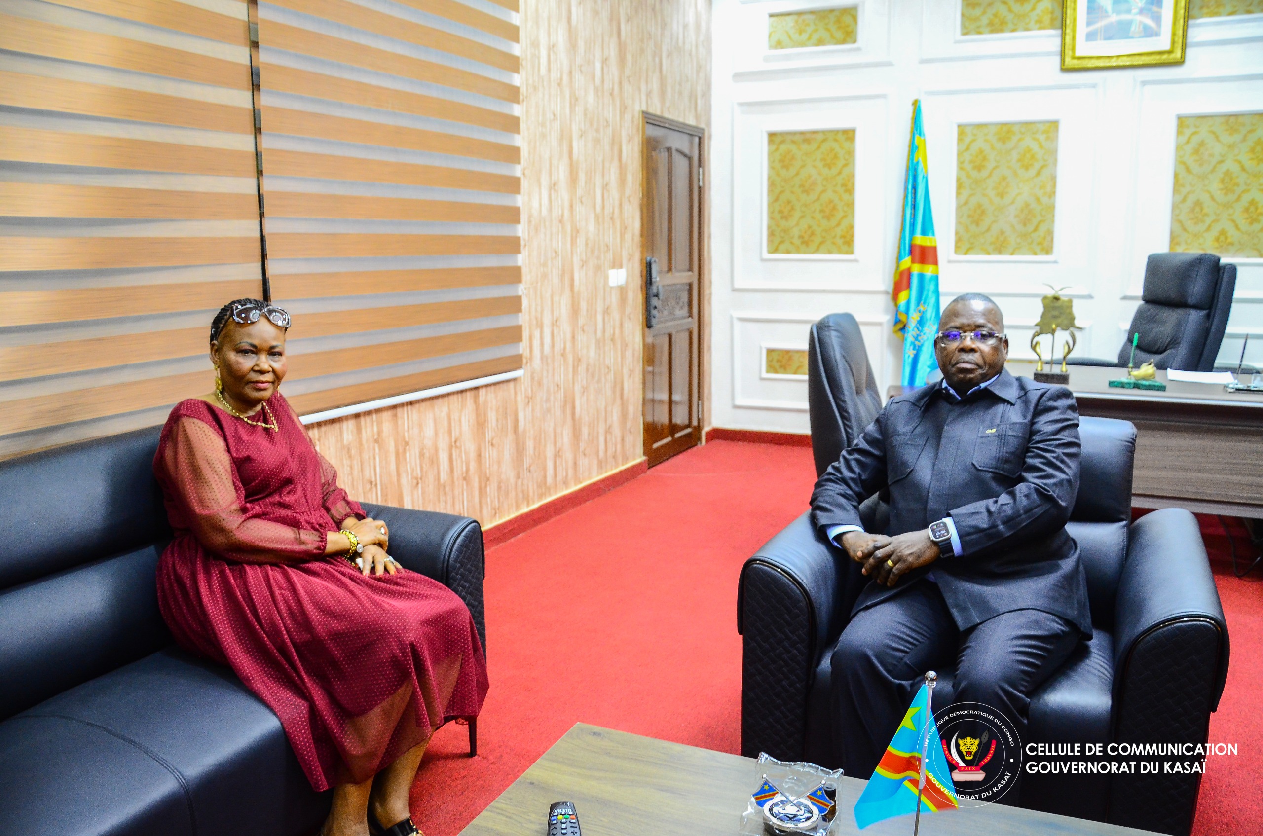 Kasaï : Le Gouverneur Crispin Mukendi et Madame Denise Muluka discutent autour des projets de développement provincial