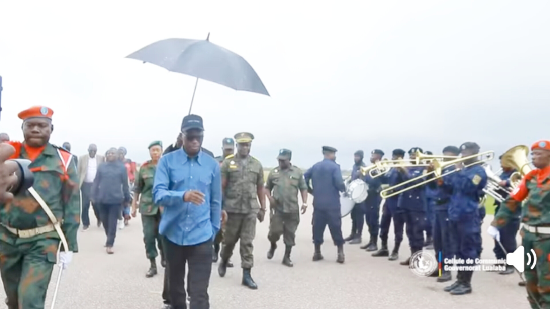 Lualaba : Le Ministre délégué à la Défense Nationale Éliezer Ntambwe en mission officielle à Kolwezi