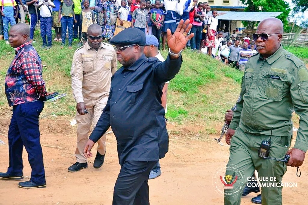 Kasaï : Le Gouverneur Crispin Mukendi de retour à Tshikapa après une mission officielle dans les territoires de Luebo et Mweka